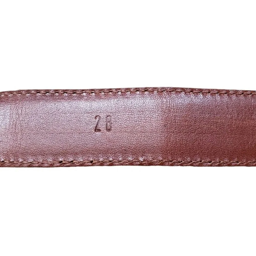 Vintage Ralph Lauren Women's Genuine Alligator Belt Sz 28 Made in Italy 1” Wide